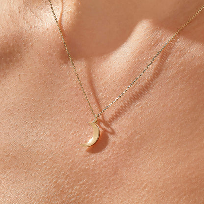 Moon Necklace in Gold