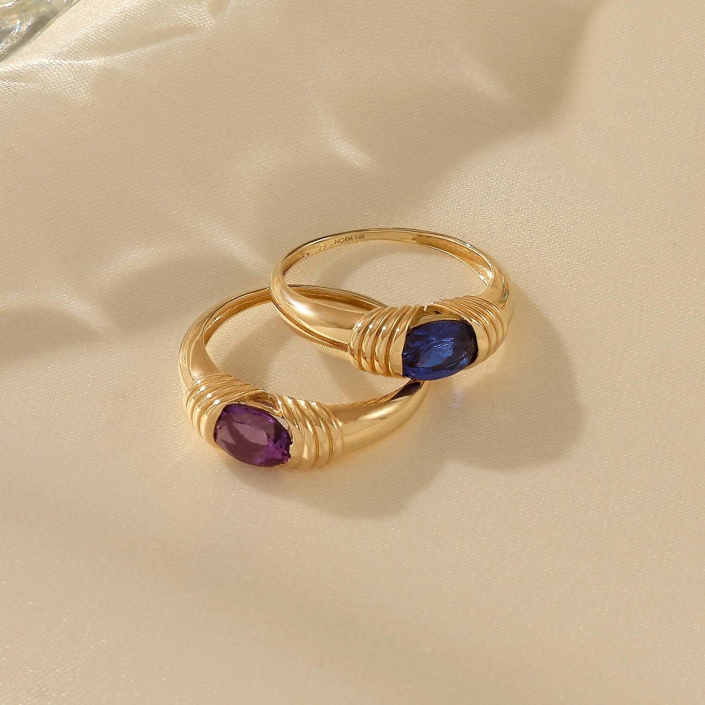 Majestic Sapphire Ring in Gold