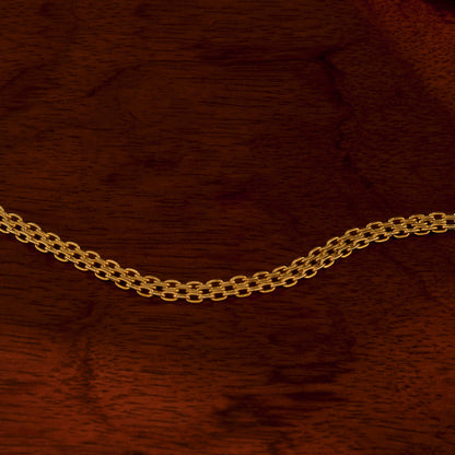 Flat Chain Necklace in Gold