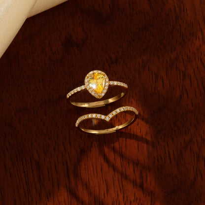 Minimal Curved Band Ring in Gold