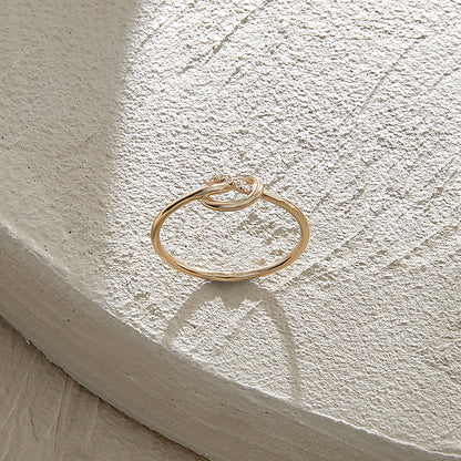 Premium Knot Ring in Gold
