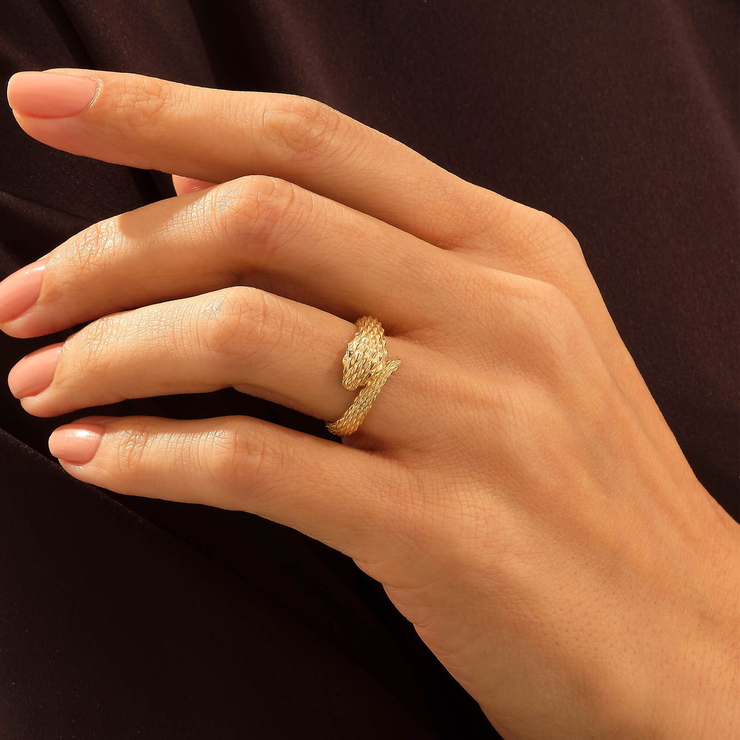 Snake Ring in Gold
