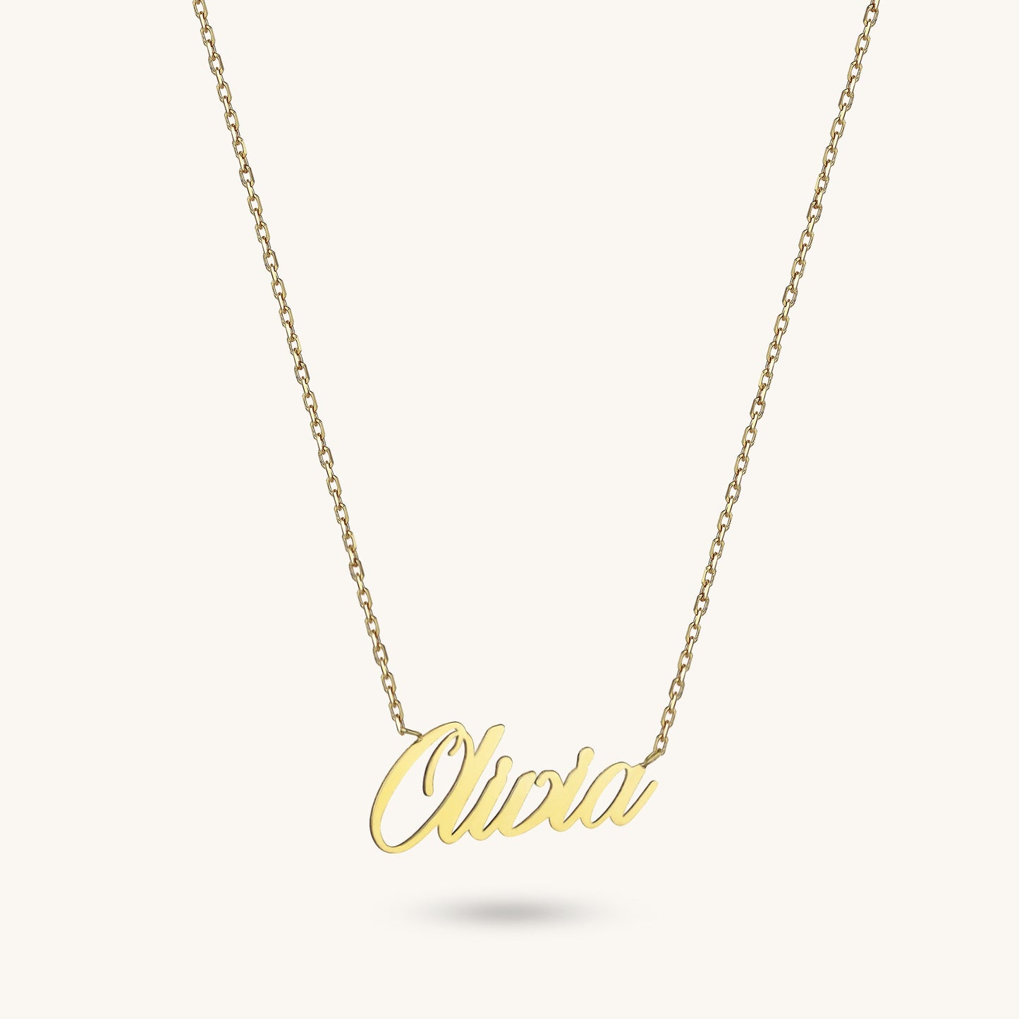 Name Necklace in Gold