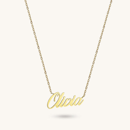 Name Necklace in Gold