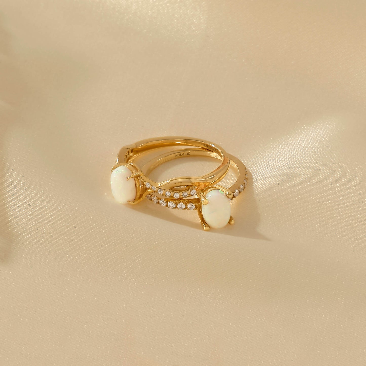 Opal Engagement Ring in Gold