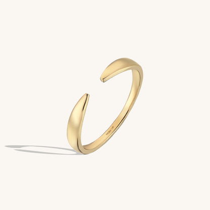 Open Claw Ring in Gold