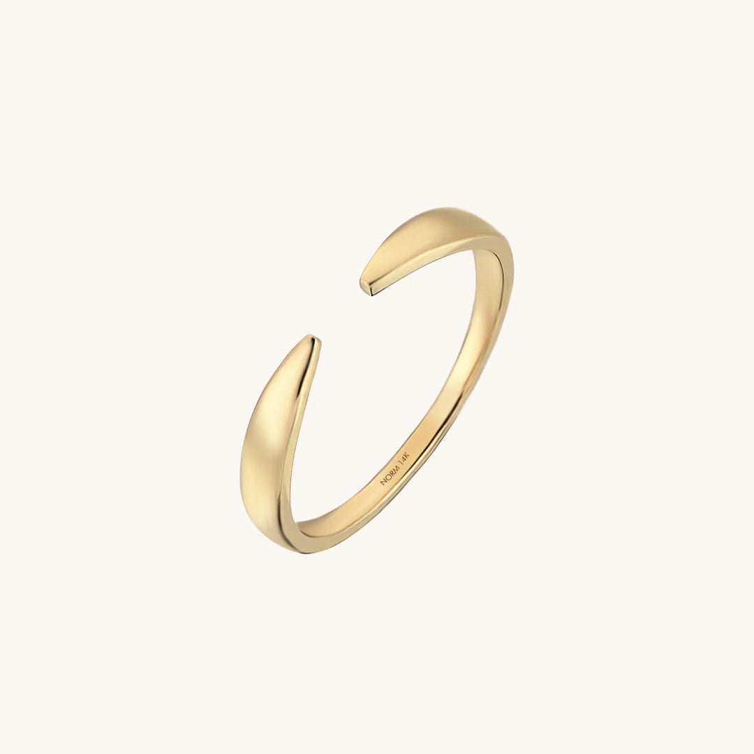 Open Claw Ring in Gold