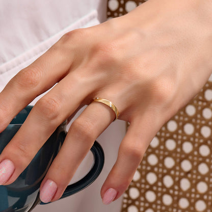 Orbit Diamond Band Ring in Gold