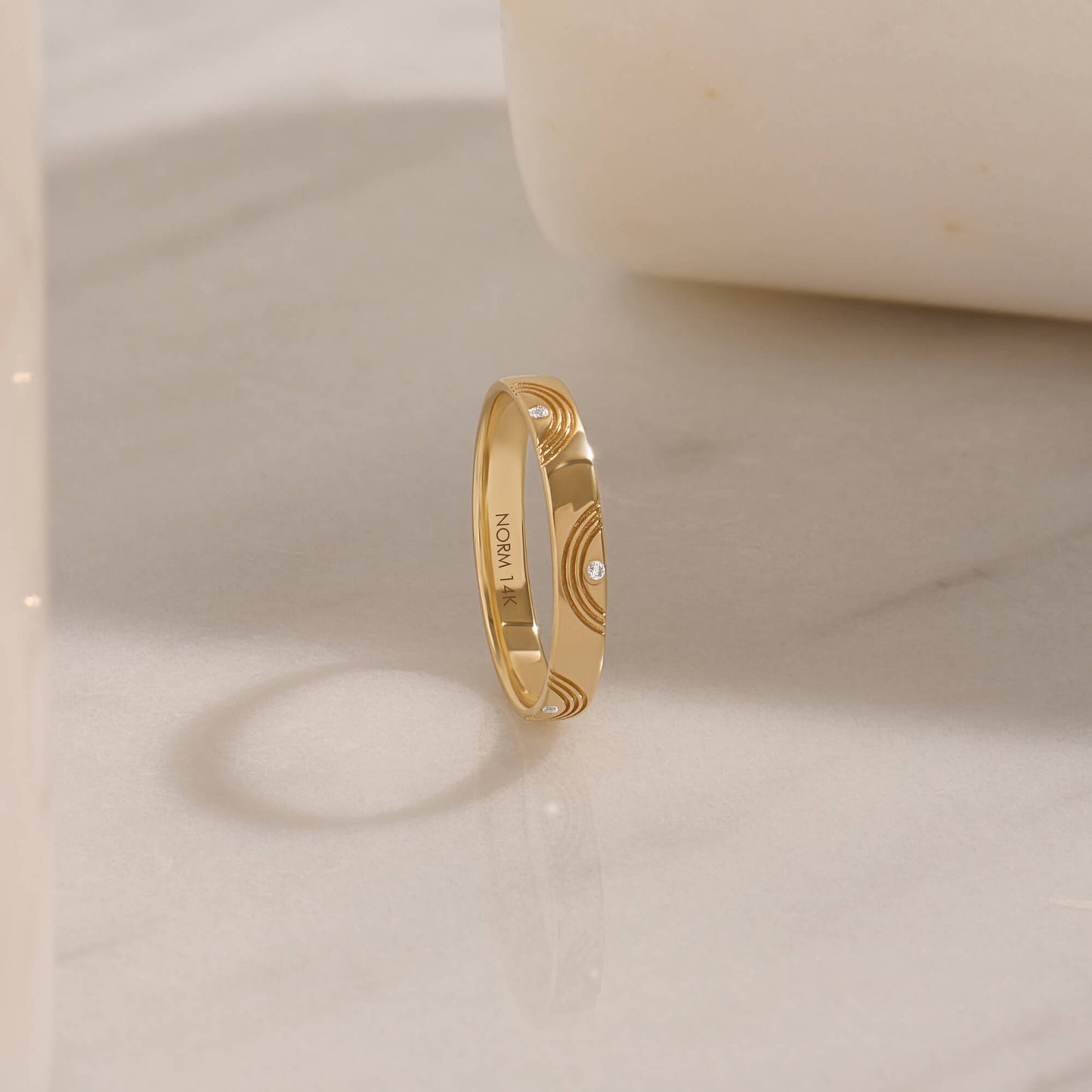 Orbit Diamond Band Ring in Gold