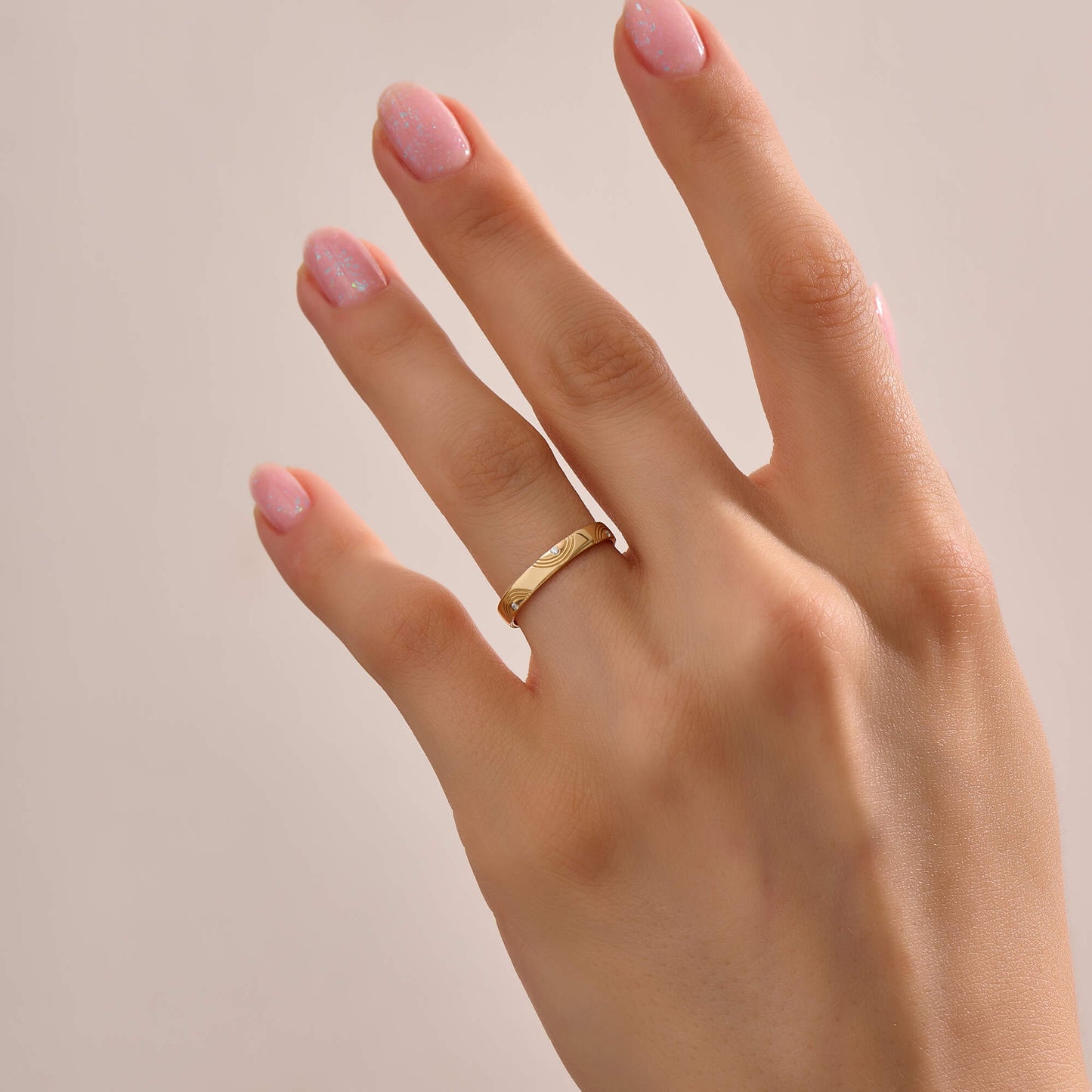 Orbit Diamond Band Ring in Gold