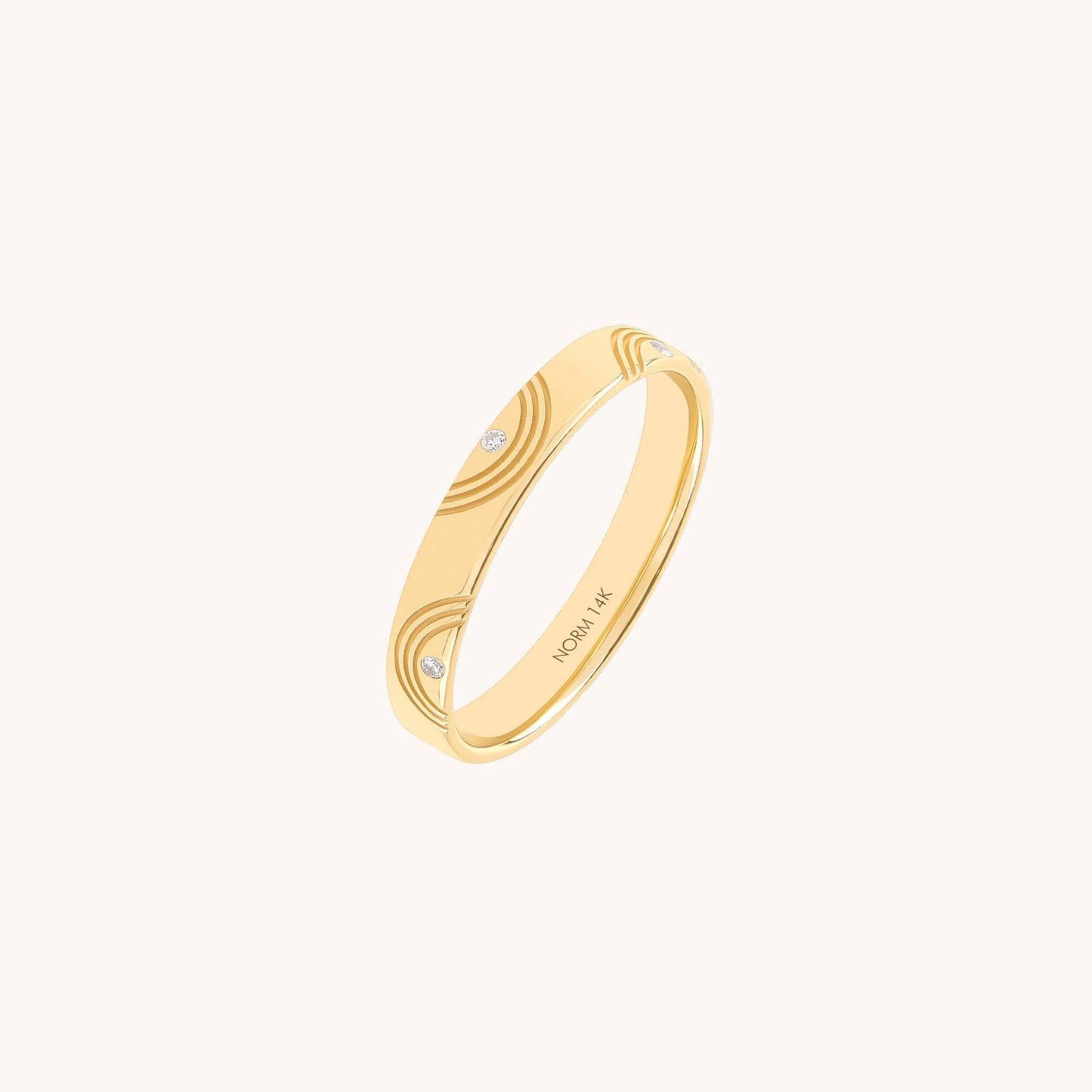Orbit Diamond Band Ring in Gold