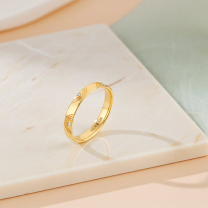 Orbit Diamond Band Ring in Gold