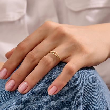 Ovate Ring in Gold