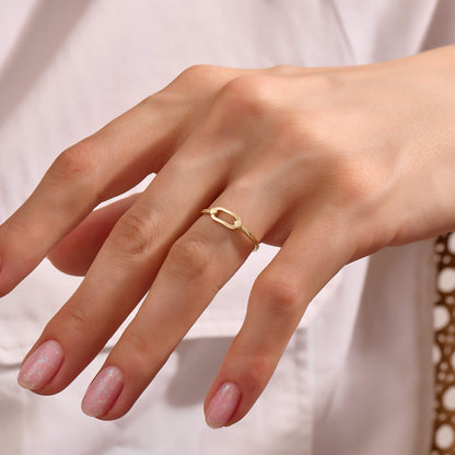 Ovate Ring in Gold