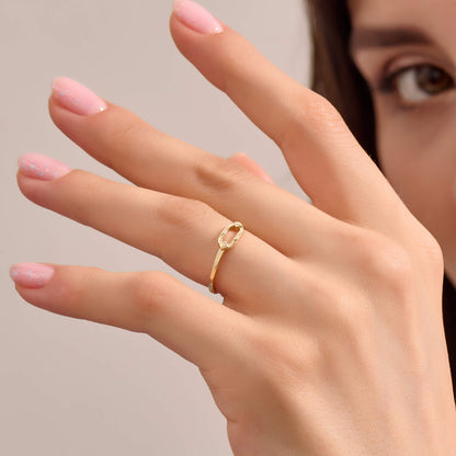 Ovate Ring in Gold
