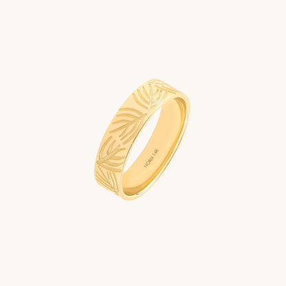 Palm Band Ring in Gold