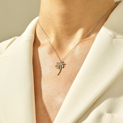 Palm Necklace in Gold