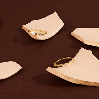 Pave Crown Ring in Gold