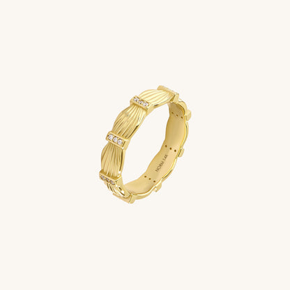 Pave Willow Ring in Gold