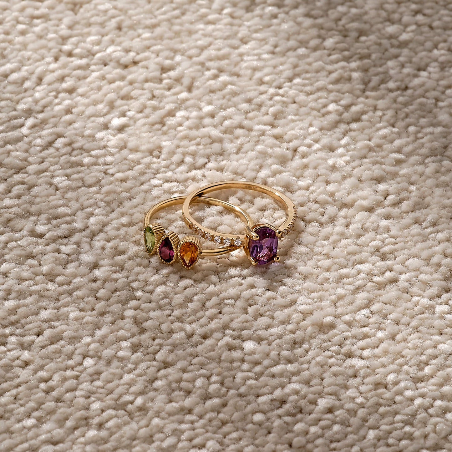 Pear Birthstone Ring in Gold