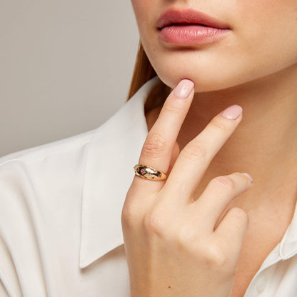 Premium Dome Ring in Gold