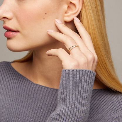 Premium Twisted Ring in Gold