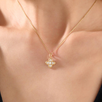 Princess Flower Necklace in Gold