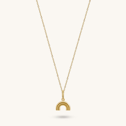 Rainbow Necklace in Gold
