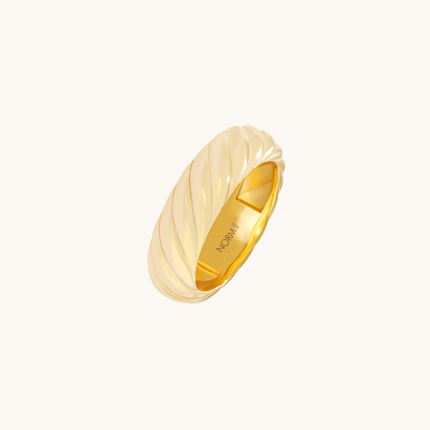 Ripple Band Ring - Gold Vermeil