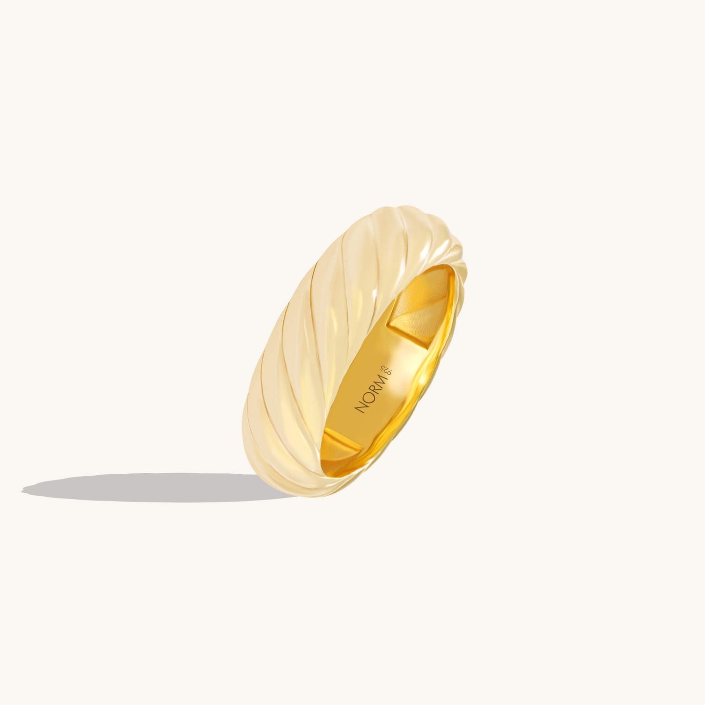 Ripple Band Ring - Gold Vermeil