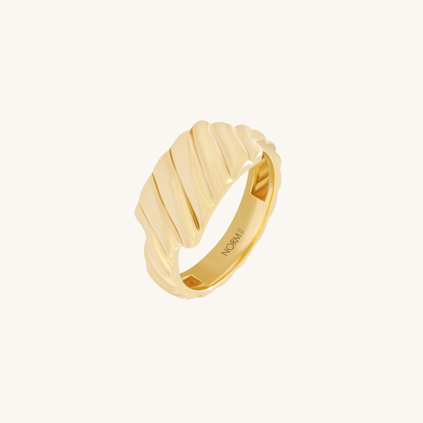 Ripple Statement Ring - Gold Vermeil