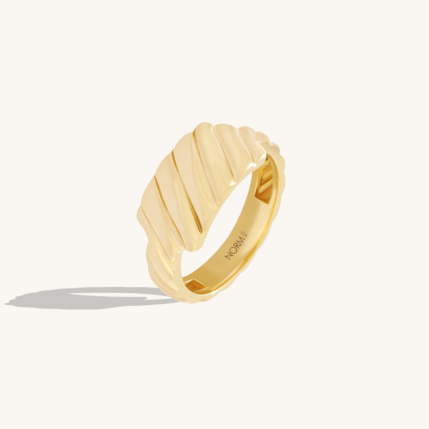 Ripple Statement Ring - Gold Vermeil