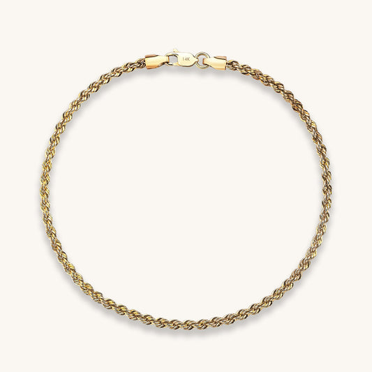 Rope Chain Bracelet in Gold