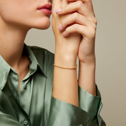 Rope Chain Bracelet in Gold