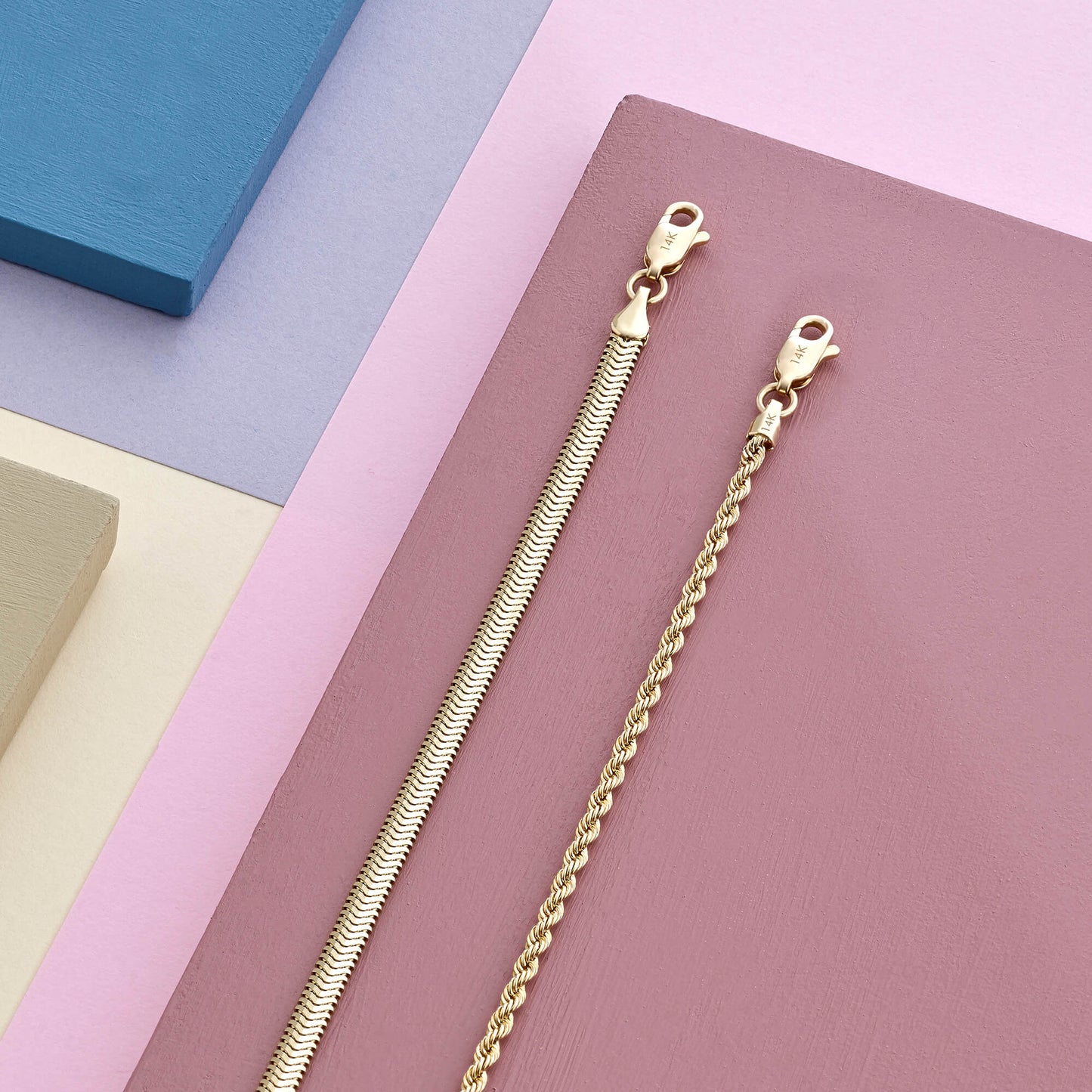 Rope Chain Necklace in Gold