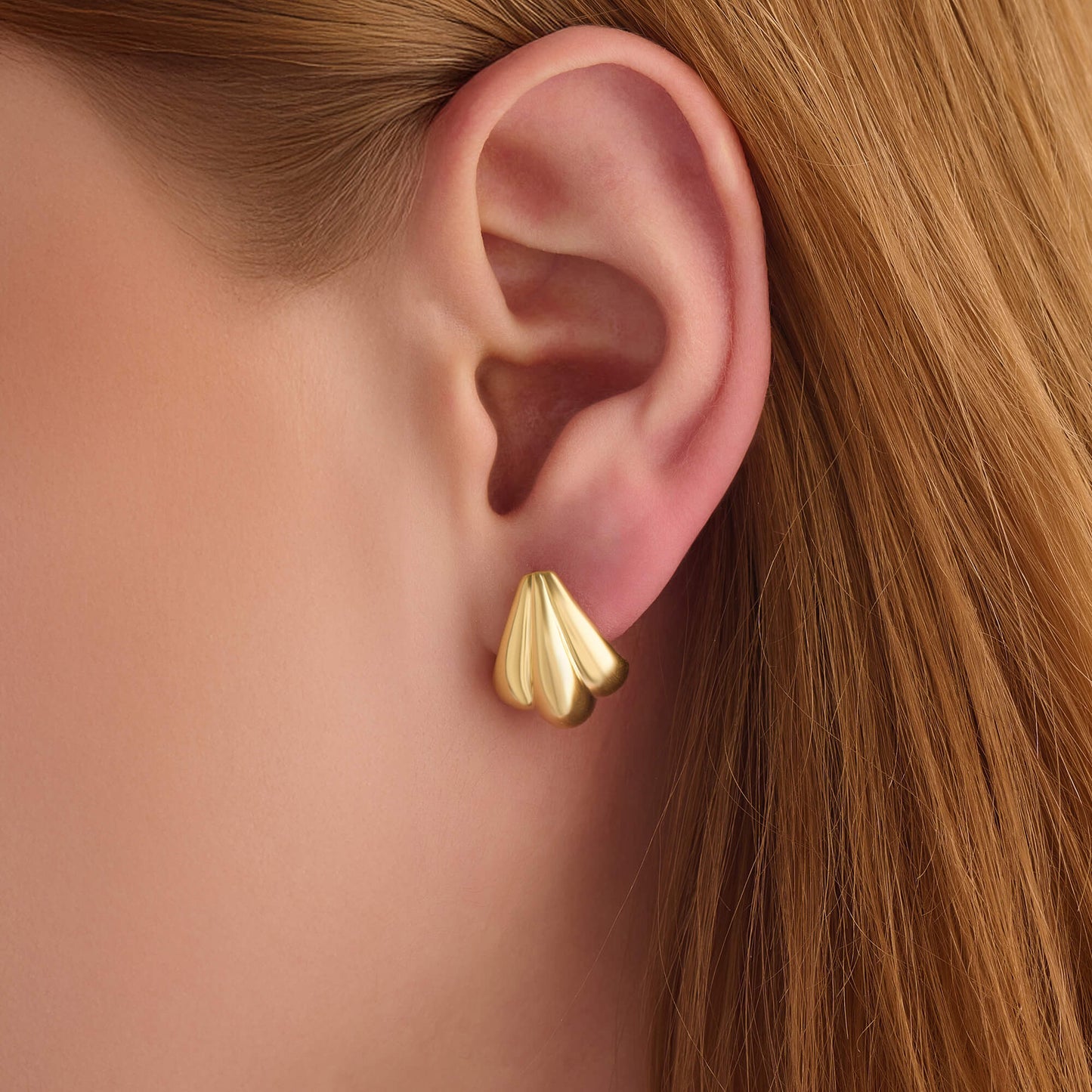 Seashell Earrings - Gold Vermeil