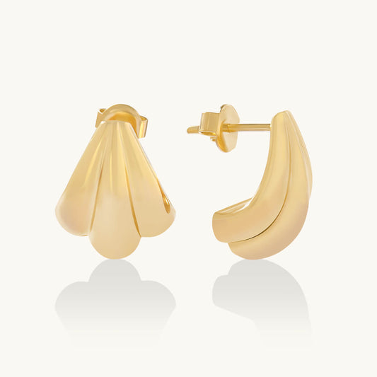 Seashell Earrings - Gold Vermeil