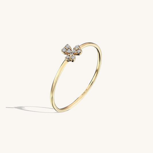 Shamrock Ring in Gold