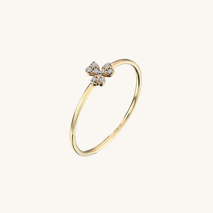 Shamrock Ring in Gold