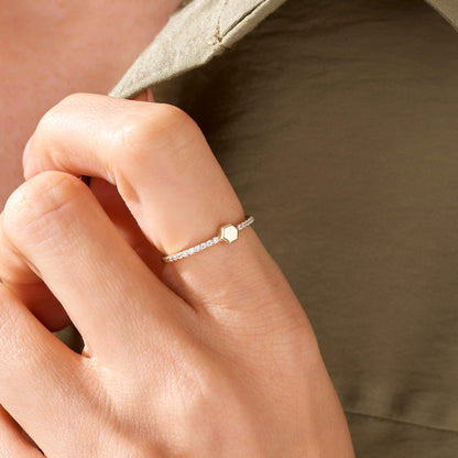 Signet Eternity Ring in Gold