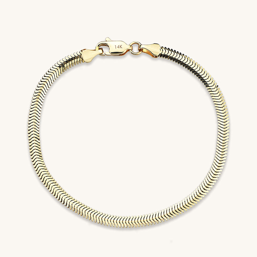 Snake Chain Bracelet in Gold