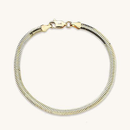 Snake Chain Bracelet in Gold