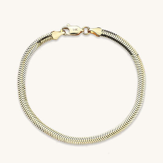 Snake Chain Bracelet in Gold