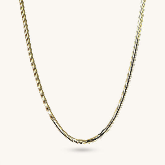 Snake Chain Necklace in Gold