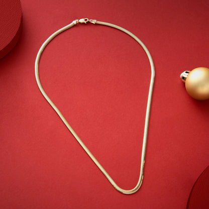 Snake Chain Necklace in Gold