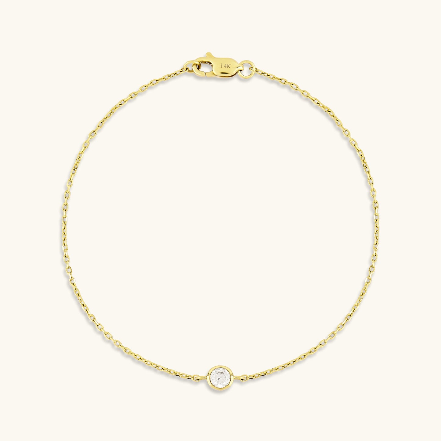 Solo Diamond Bracelet in Gold