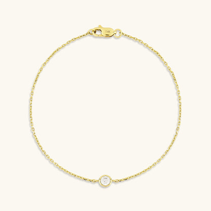 Solo Diamond Bracelet in Gold