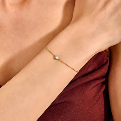 Solo Diamond Bracelet in Gold