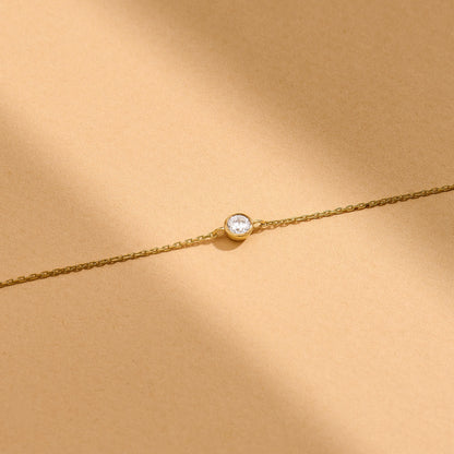 Solo Diamond Bracelet in Gold