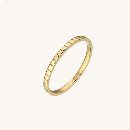 Square Band Ring in Gold